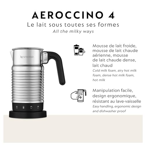 Nespresso Aeroccino 4 Milk Frother for Coffee Lovers